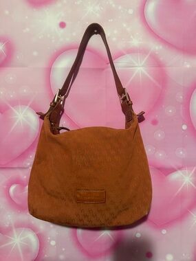 Dooney & Bourke Cognac Logo Shoulder Hobo